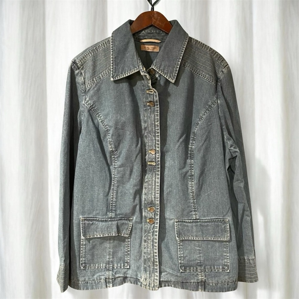 I.E. Relaxed Denim Jean Jacket Size 3X